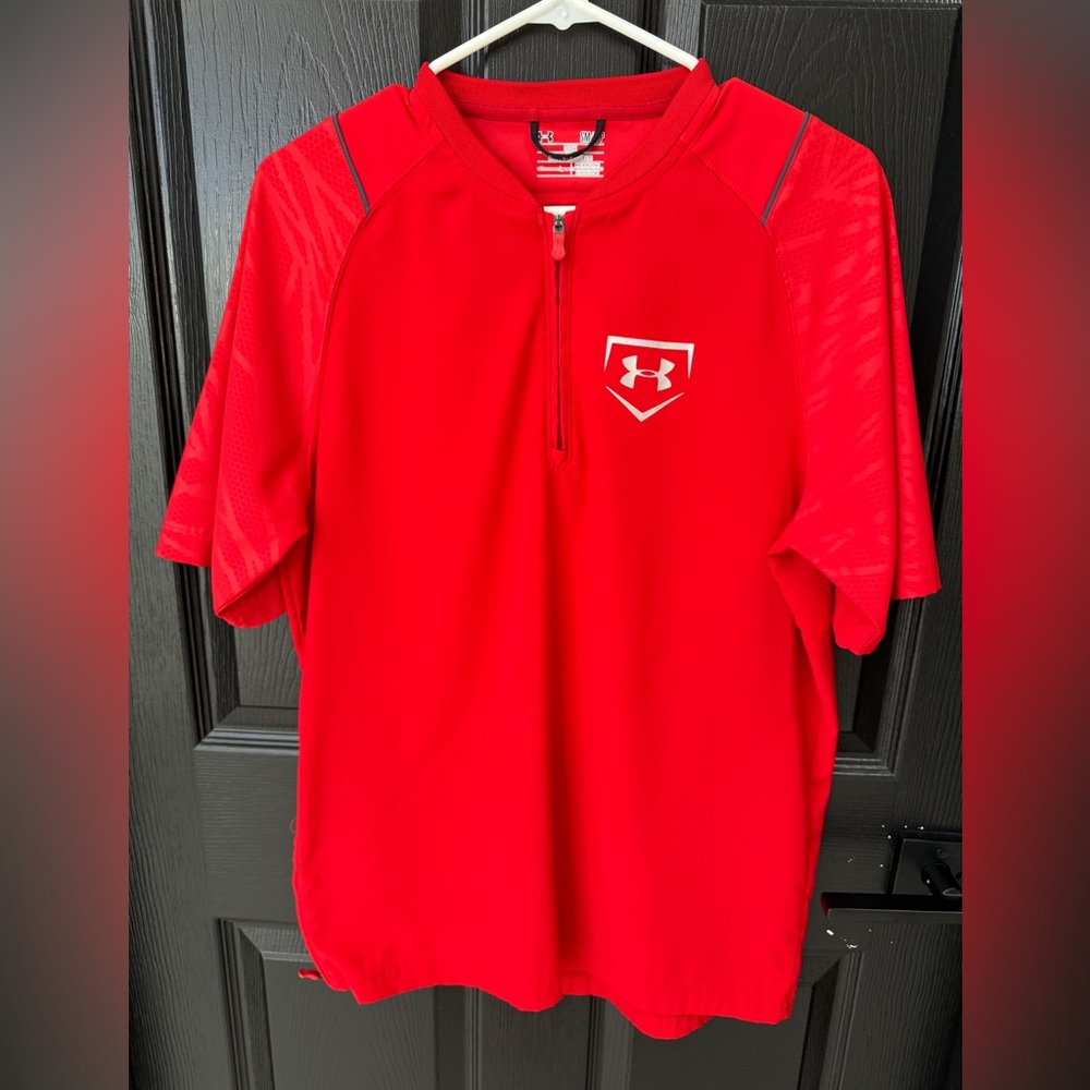 Under Armour Red Half-Zip Top